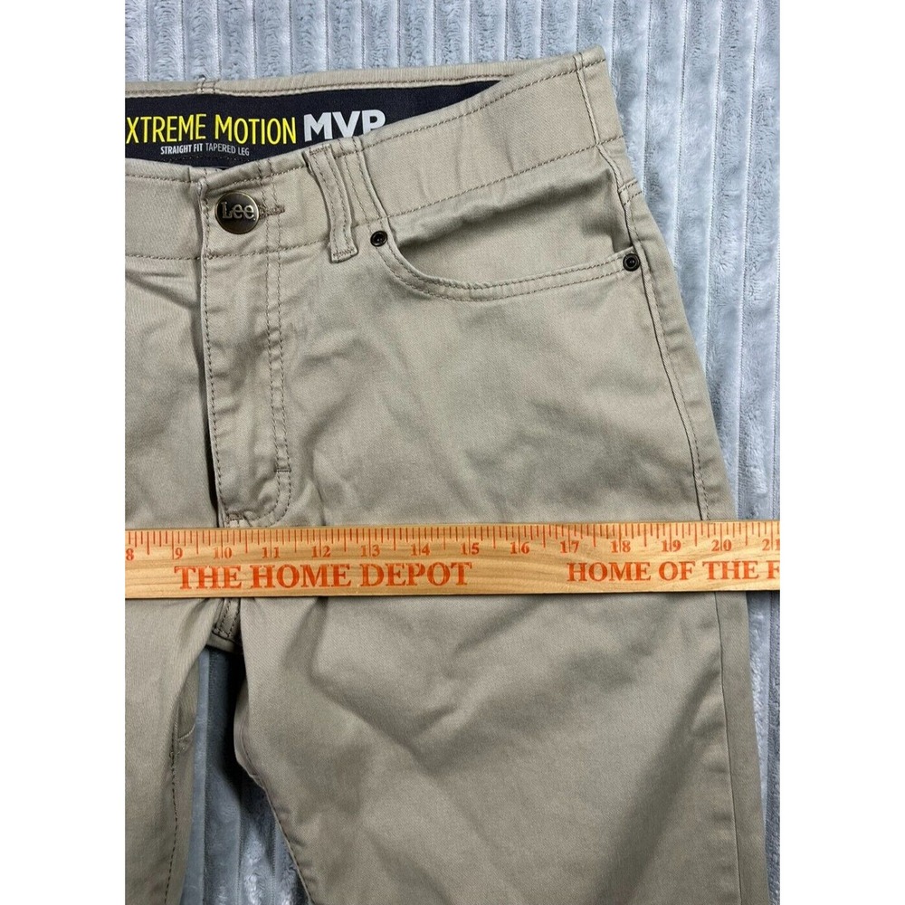 Lee Chino Pants Men's 32x31 Extreme Motion MVP Straight Fit Tapered Leg Stretch - Picture 10 of 15